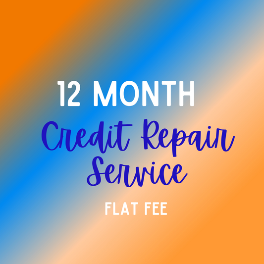12 Month Credit Repair Service Flat Fee