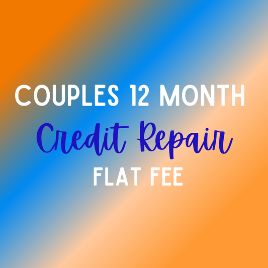 Couples 12 Month Credit Repair Flat Fee