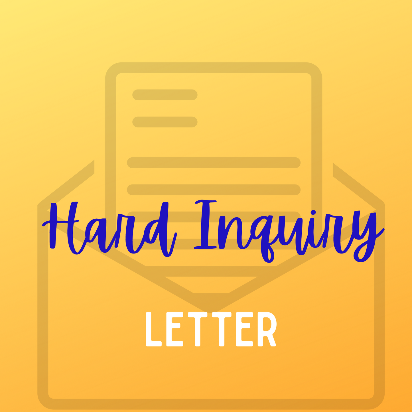 Hard Inquiry Removal Letter